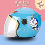 Blue motorcycle helmet